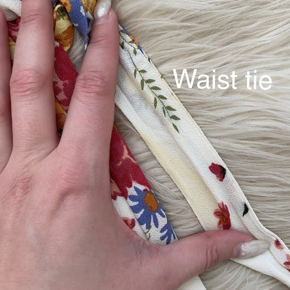 Reformation Rosey Maxi Wrap Dress Floor Length Gown Short Sleeve Pink Floral - Picture 12 of 16